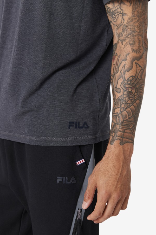 Fila Outlets Black Heather Commuter Tee