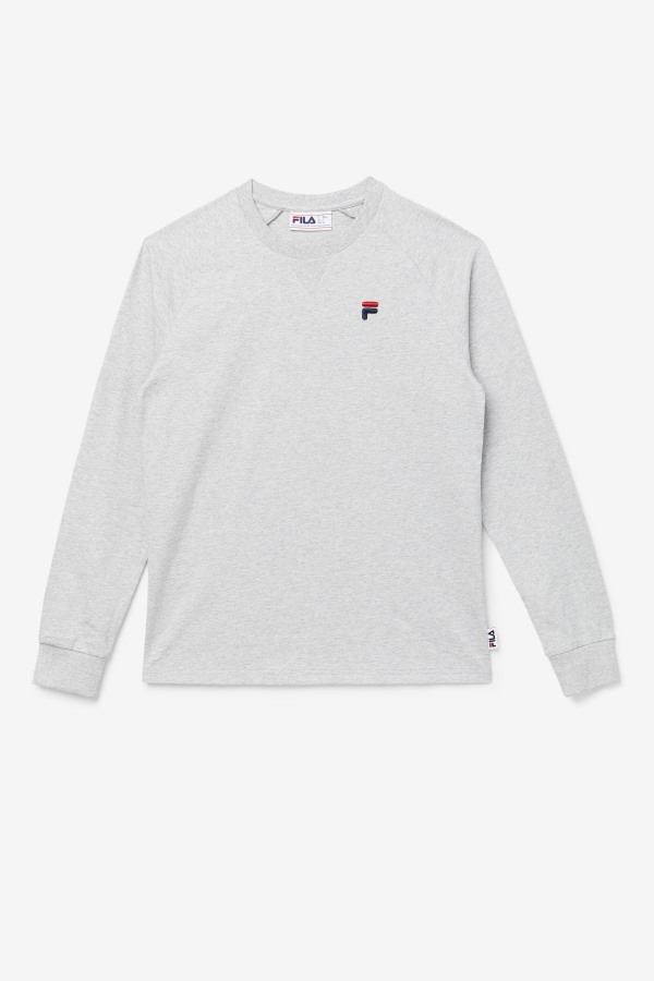 Flynn Long Sleeve Tee Fila Outlets Light Grey