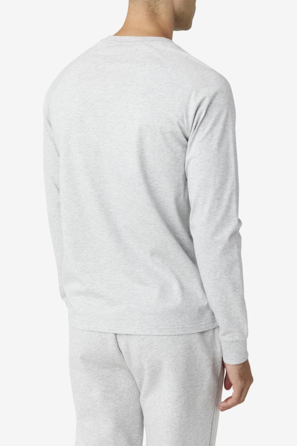 Flynn Long Sleeve Tee Fila Outlets Light Grey