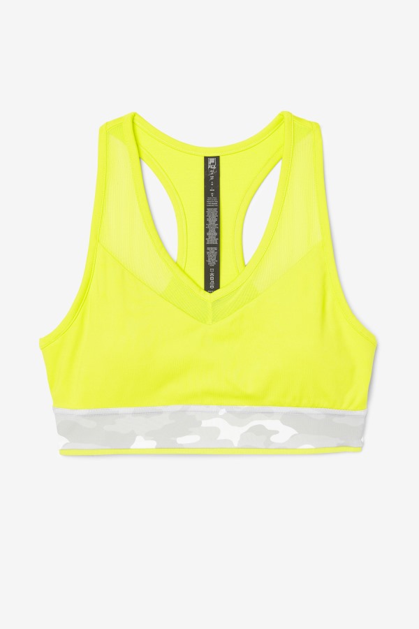 Fila Outlets Uplift Racerback Bra Top Sulphur