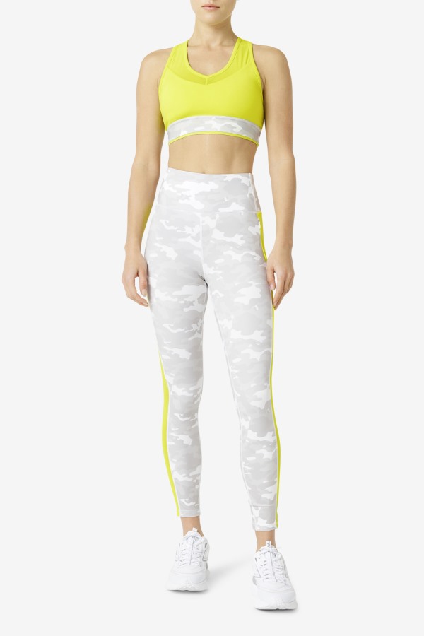 Fila Outlets Uplift Racerback Bra Top Sulphur