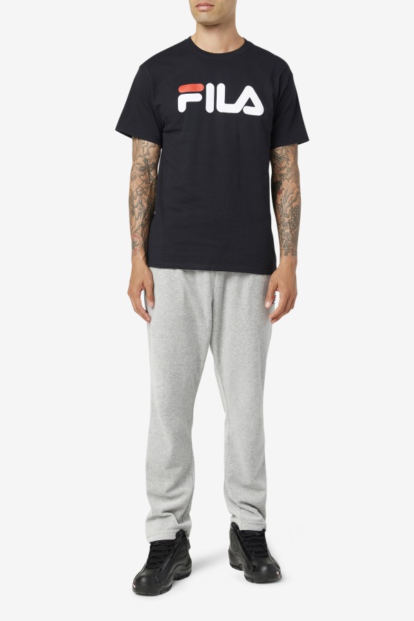 Black/White/Red Fila Outlets Men\'s Logo Tee