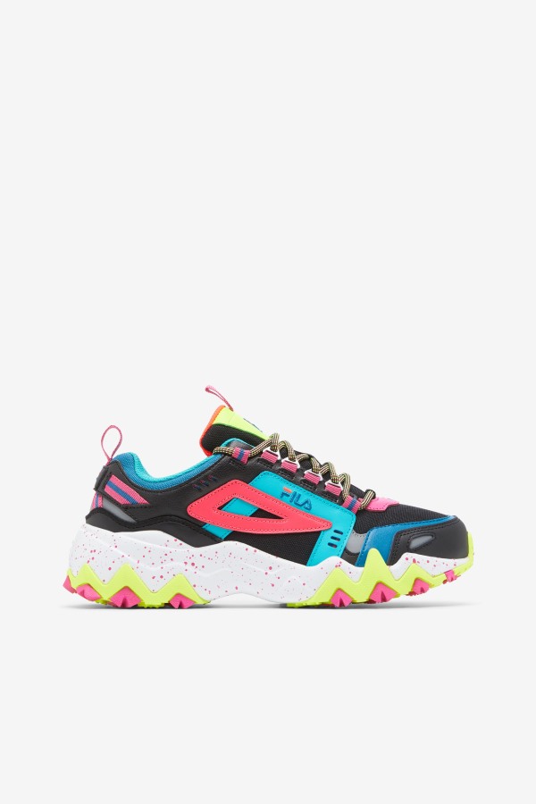 Women's Oakmont TR Black/Diva Pink/Yellow Fila Outlets