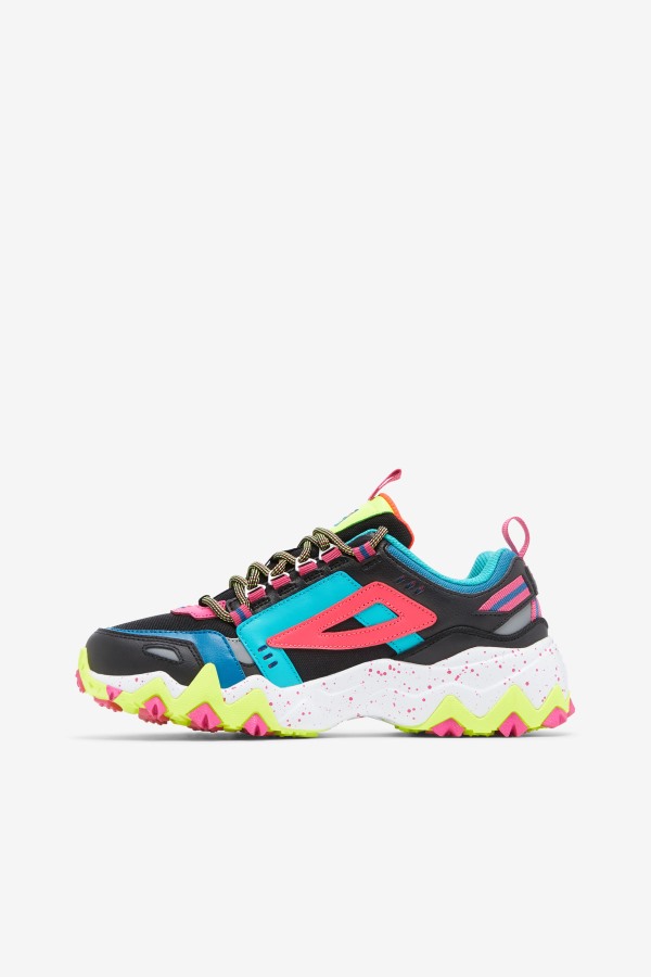 Women\'s Oakmont TR Black/Diva Pink/Yellow Fila Outlets