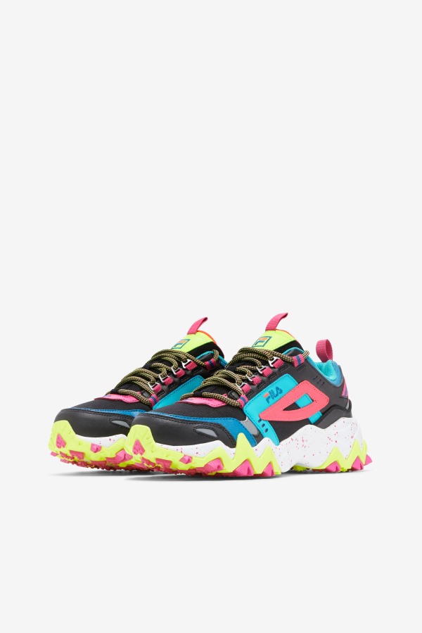 Women\'s Oakmont TR Black/Diva Pink/Yellow Fila Outlets