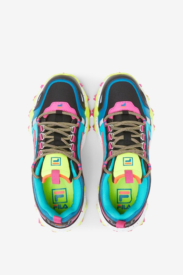 Women\'s Oakmont TR Black/Diva Pink/Yellow Fila Outlets