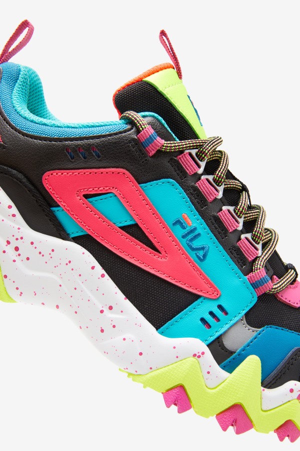 Women\'s Oakmont TR Black/Diva Pink/Yellow Fila Outlets