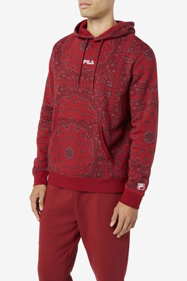 Rhubarb/Bandana Print Seneca Hoodie Fila Outlets