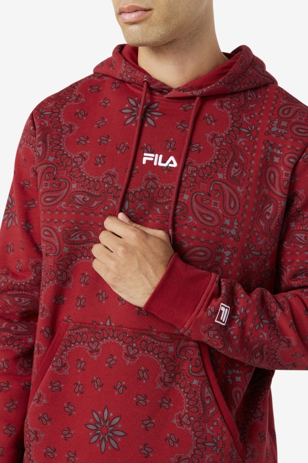Rhubarb/Bandana Print Seneca Hoodie Fila Outlets