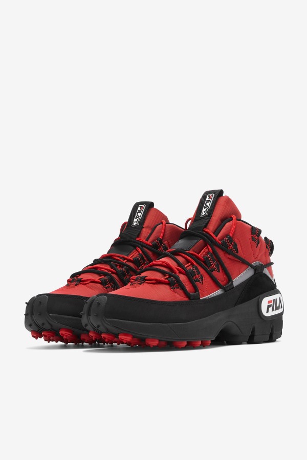 Red/Black Men\'s Grant Hill 1 x Trailpacer Fila Outlets