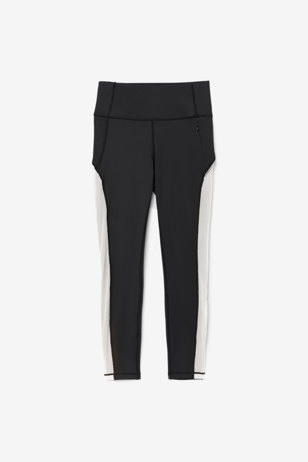 Fila Outlets Black/White Forza Contrast 7/8 Leggings