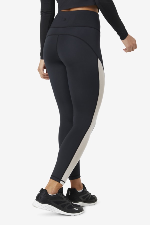 Fila Outlets Black/White Forza Contrast 7/8 Leggings