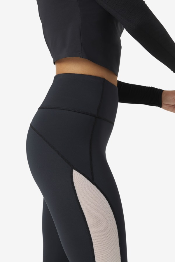 Fila Outlets Black/White Forza Contrast 7/8 Leggings