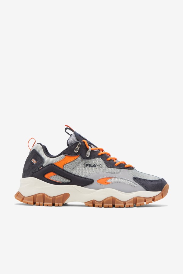 Fila Outlets Glacier Gray/Nine Iron/Orange Men's Ray Tracer Tr 2