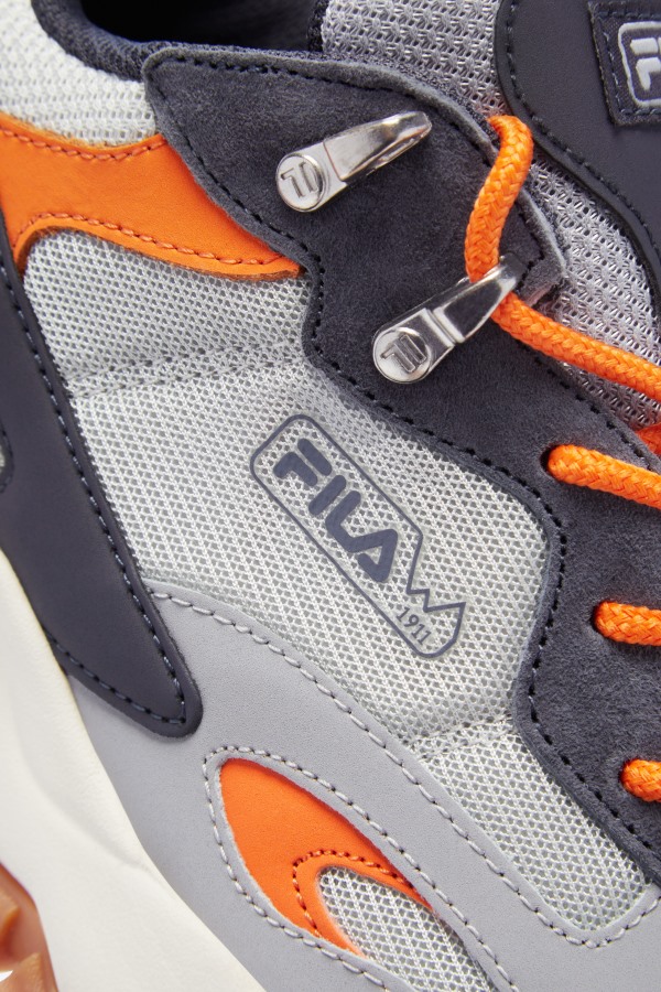 Fila Outlets Glacier Gray/Nine Iron/Orange Men\'s Ray Tracer Tr 2