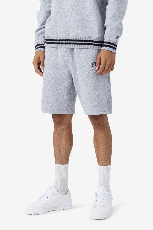 Light Grey Marl/Blue Spruce Fila Outlets Logan Short
