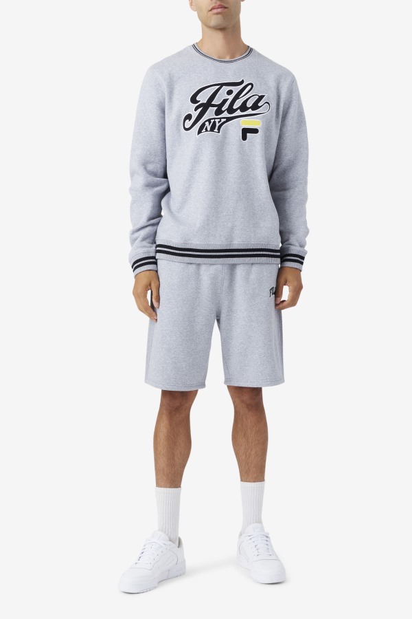 Light Grey Marl/Blue Spruce Fila Outlets Logan Short