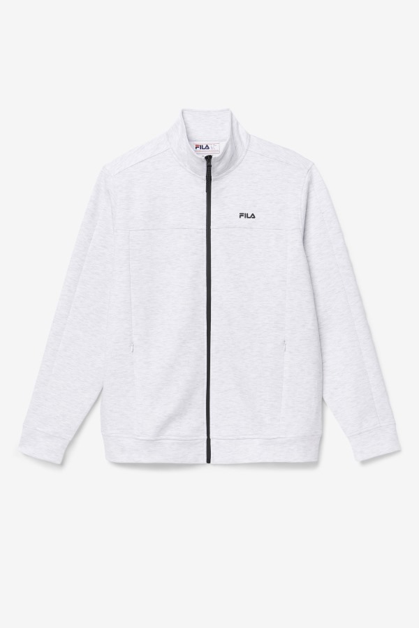 Fila Outlets Bleached Marl/Black Gonal Zip Jacket