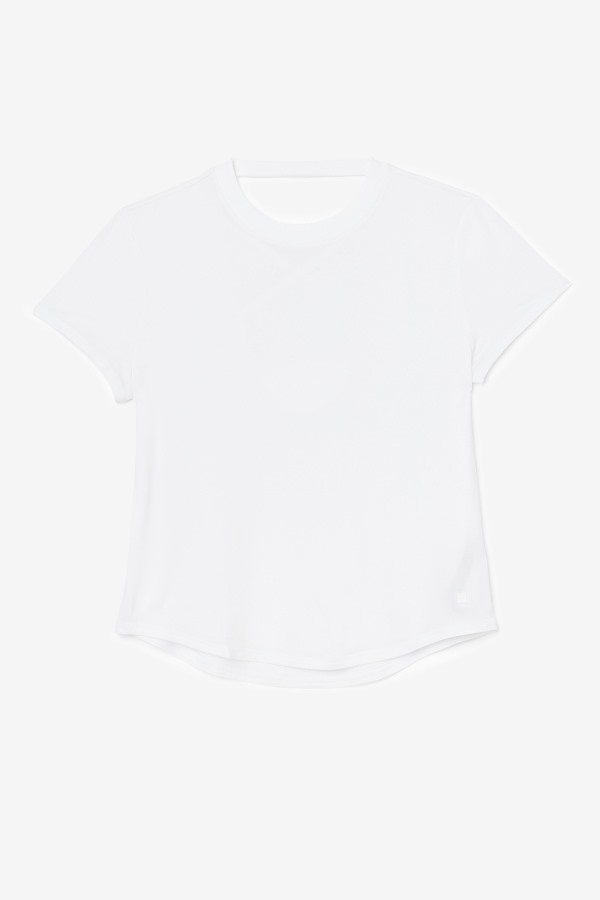 Fi-Lux Short Sleeve Top White Fila Outlets