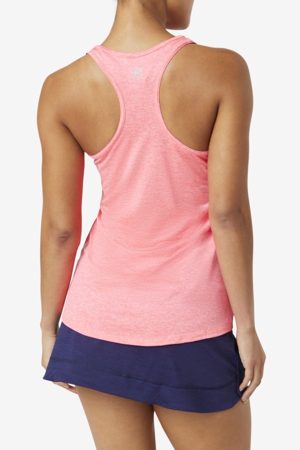 Diva Pink Heather Pickleball Racerback Tank Fila Outlets