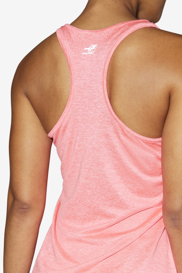 Diva Pink Heather Pickleball Racerback Tank Fila Outlets