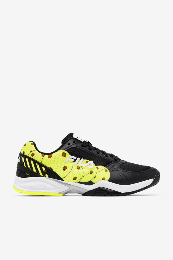 Black/White/Yellow Men's Volley Zone Fila Outlets