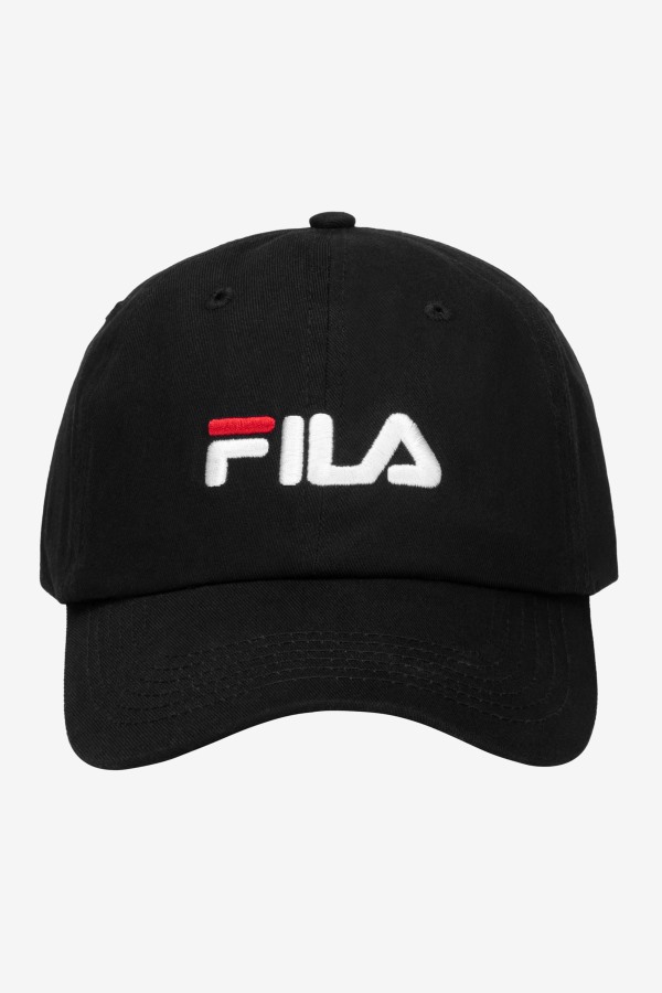 Embroidered Logo Baseball Hat Fila Outlets Black