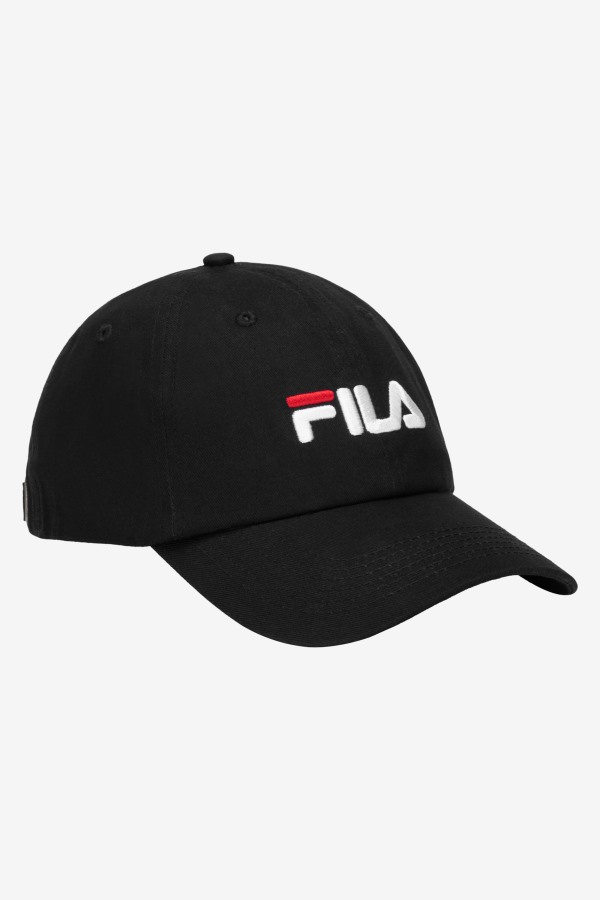 Embroidered Logo Baseball Hat Fila Outlets Black