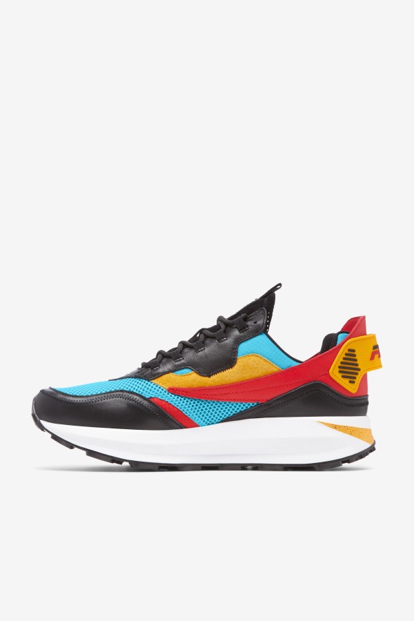 Fila Outlets Bluefish/Gold/Black Men\'s R1 Runner X Barneys