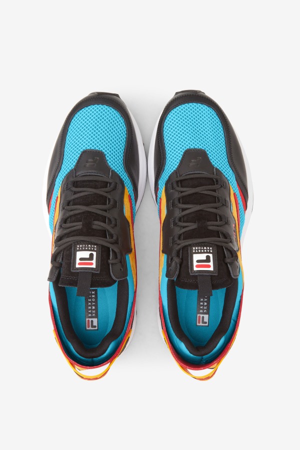 Fila Outlets Bluefish/Gold/Black Men\'s R1 Runner X Barneys