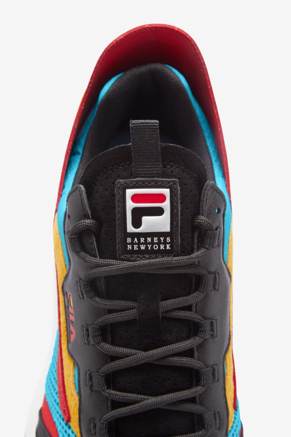 Fila Outlets Bluefish/Gold/Black Men\'s R1 Runner X Barneys