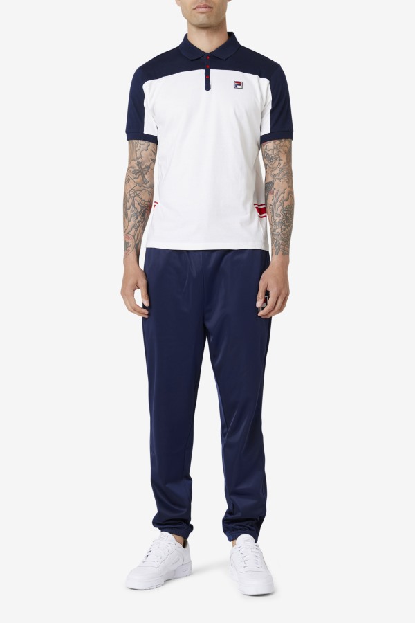 mivvi Polo Fila Outlets White/Navy/Red