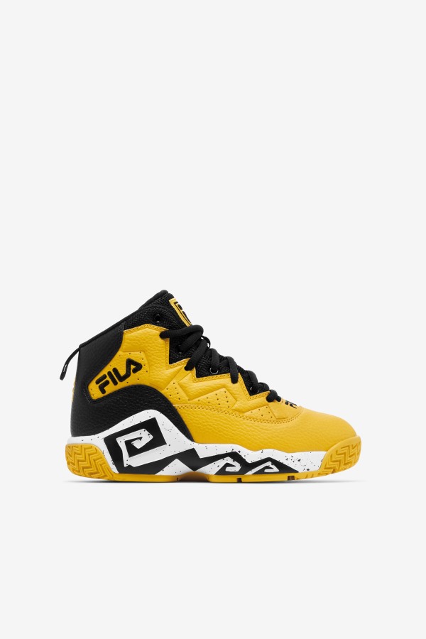 Lemon/Black/White Big Kids' Mb Fila Outlets