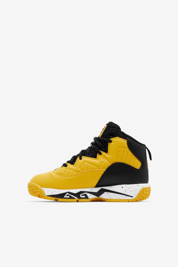 Lemon/Black/White Big Kids\' Mb Fila Outlets