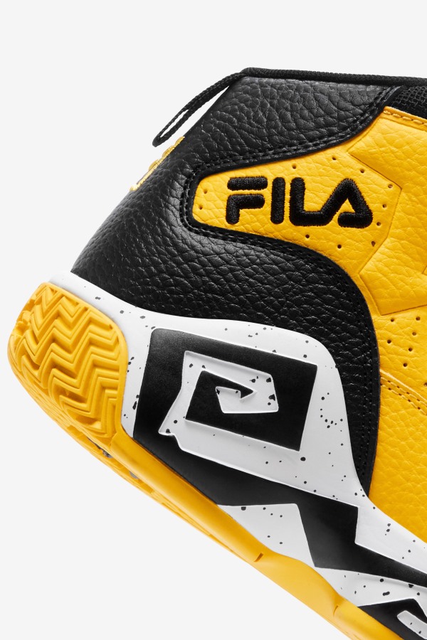 Lemon/Black/White Big Kids\' Mb Fila Outlets