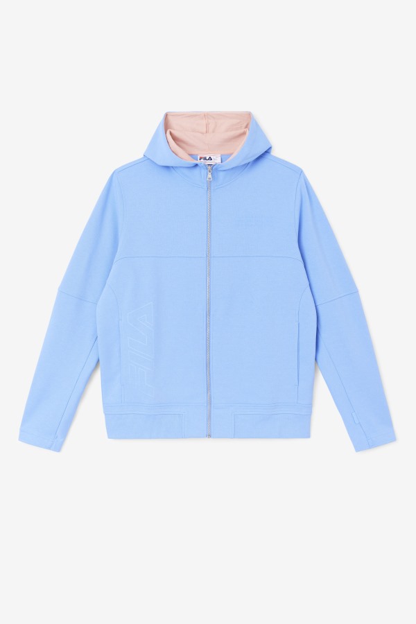 Fila Outlets Kayra Full Zip Hoodie Cornflower Blue/Coral Cloud
