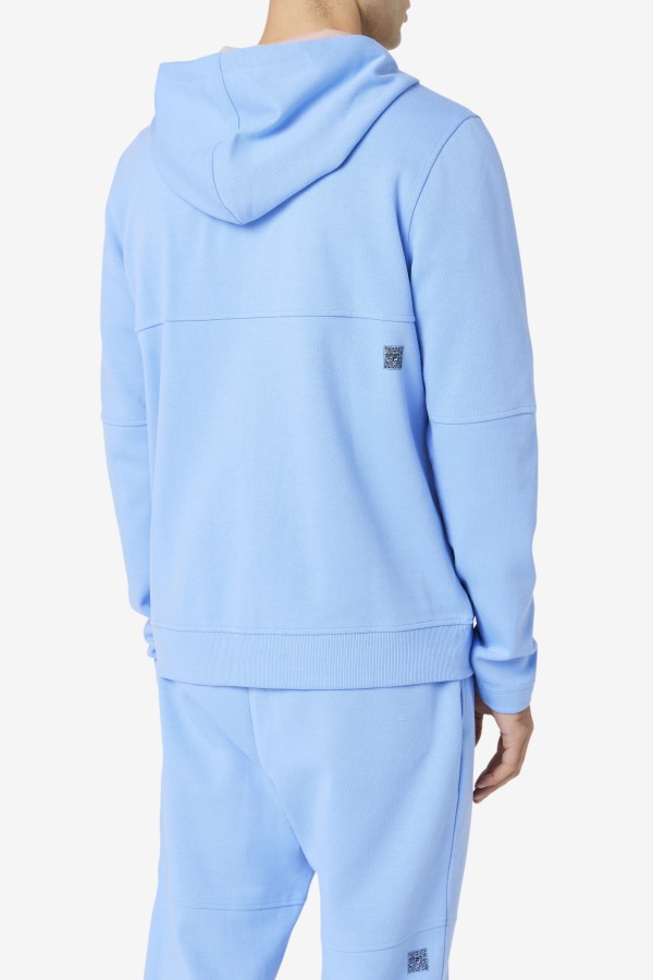 Fila Outlets Kayra Full Zip Hoodie Cornflower Blue/Coral Cloud
