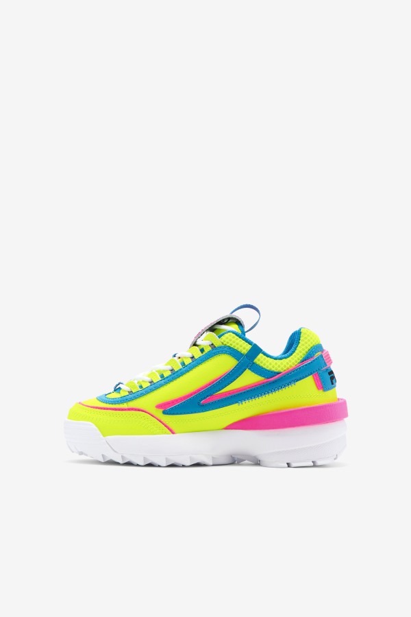 Yellow/Atomic Blue/Pink Little Kids\' Disruptor 2 Exp Fila Outlets