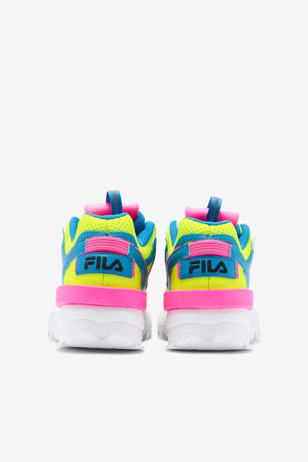 Yellow/Atomic Blue/Pink Little Kids\' Disruptor 2 Exp Fila Outlets
