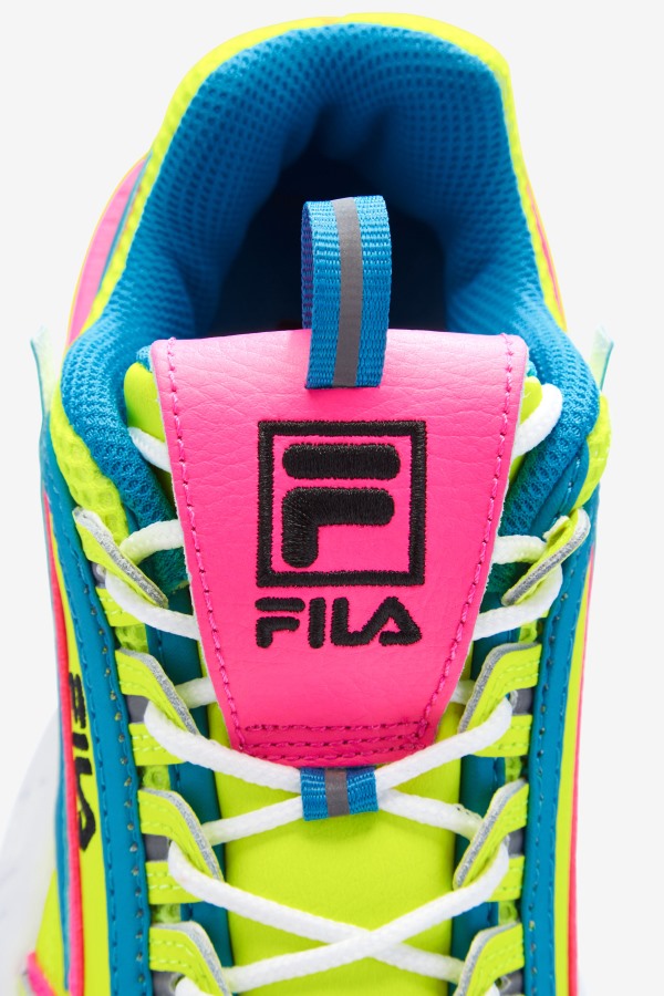 Yellow/Atomic Blue/Pink Little Kids\' Disruptor 2 Exp Fila Outlets