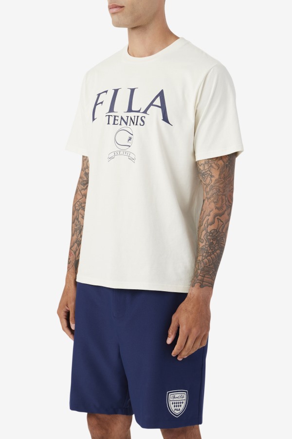 Gardenia/Navy Saran Tee Fila Outlets