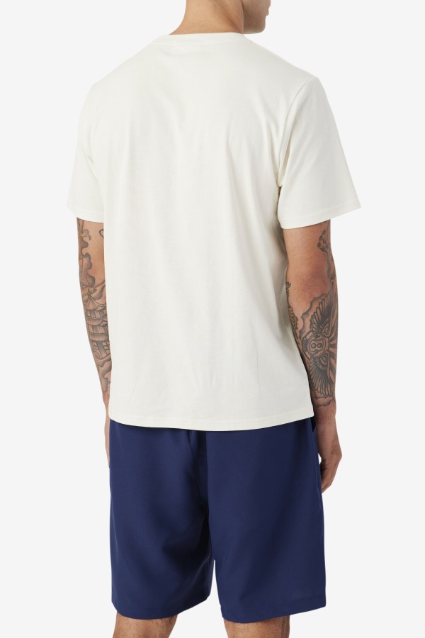 Gardenia/Navy Saran Tee Fila Outlets