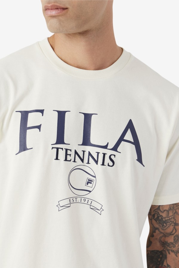 Gardenia/Navy Saran Tee Fila Outlets