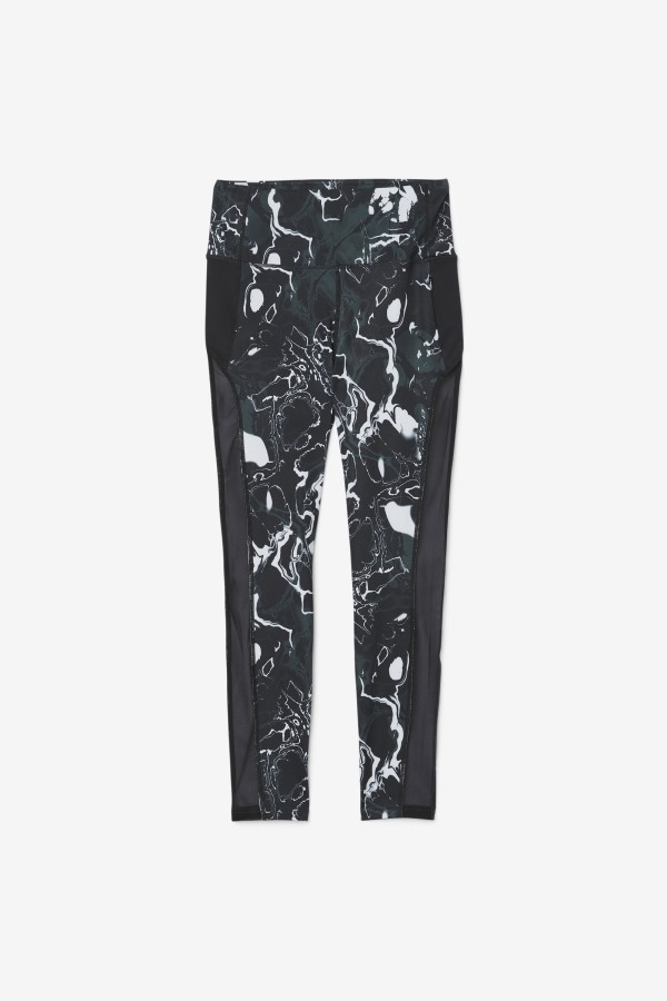 Forza Contrast 7/8 Leggings Fila Outlets Black Marble