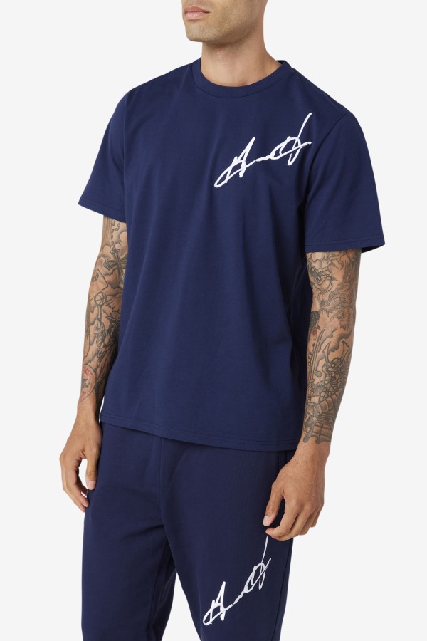 Fila Outlets Navy Grant Hill Cormac Tee