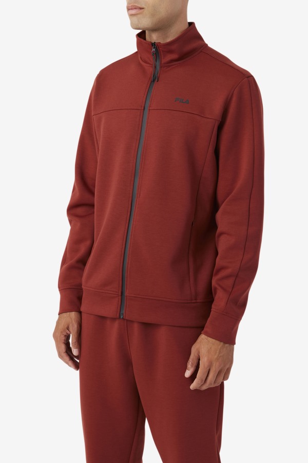 Gonal Zip Jacket Russet Brown/Black Fila Outlets