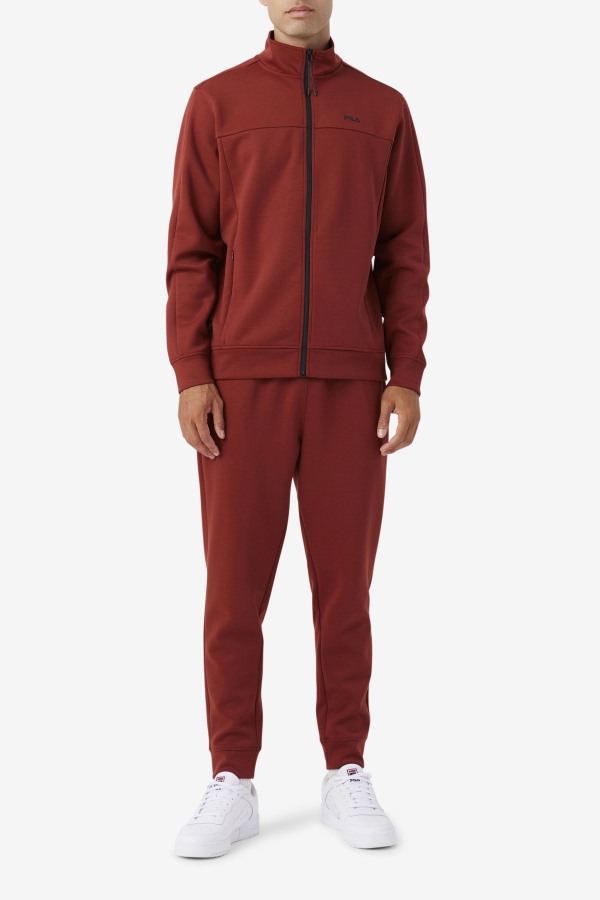 Gonal Zip Jacket Russet Brown/Black Fila Outlets