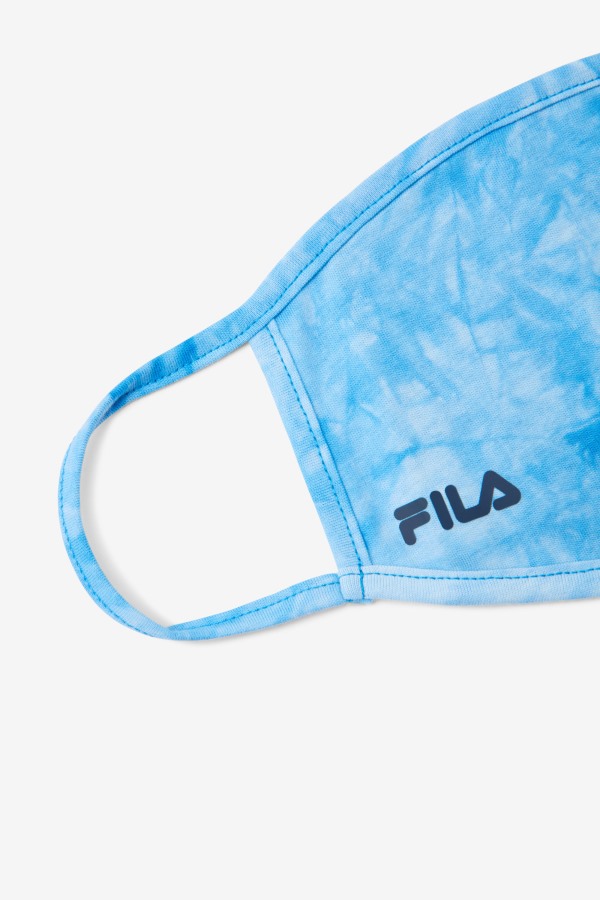 Light Blue Tie Dye Fila Outlets Light Blue Tie Dye Face Mask