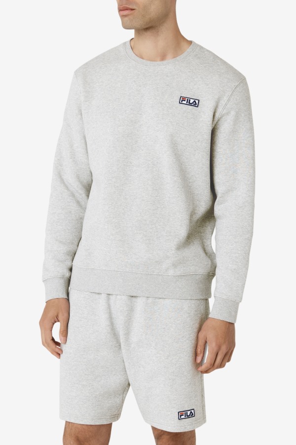 Fila Outlets Garran Crew Grey Heather/White