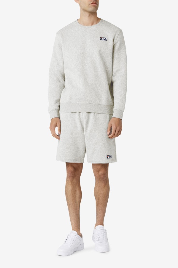 Fila Outlets Garran Crew Grey Heather/White
